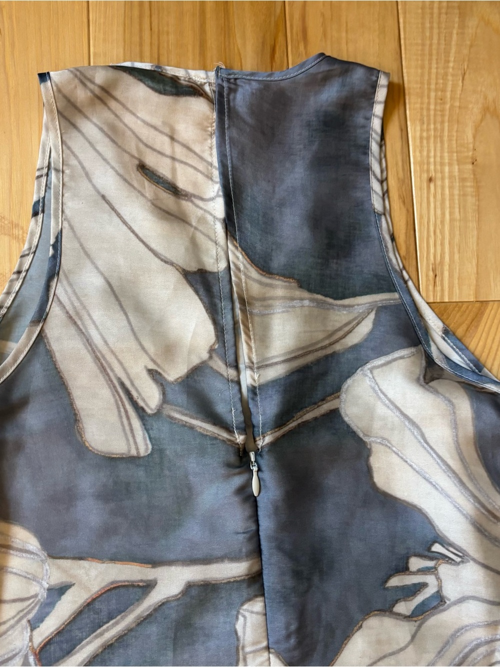 Reiss Mieke Floral Satin Drape Midi Dress - Picture 7 of 10